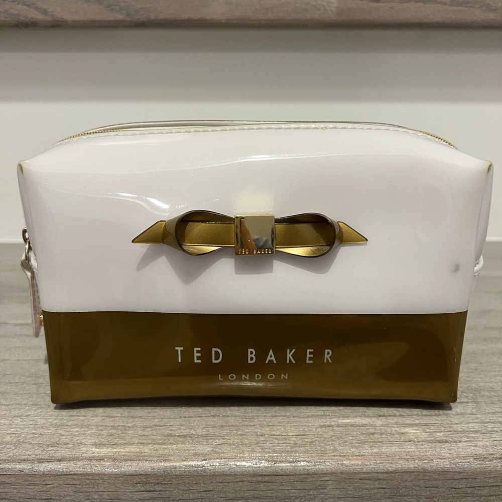 Used TED BAKER LONDON cosmetic bag with bow